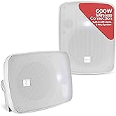 PYLE Outdoor Bluetooth Speakers - 2 Outdoor Speakers Ceiling Mount 600 Watt Crystal Clear Sounding Audio Speakers, Weather/Waterproof Universal Mounting - Home, Boat, Patio Pool