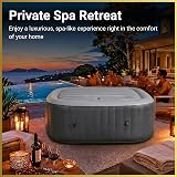 SHATCHI 6 Person Square Inflatable Spa Cover 140 x 140 cm 145 cm Tubs view 9