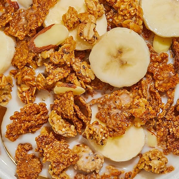 PURELY ELIZABETH, HONEY PEANUT BUTTER, SUPERFOOD CEREAL WITH VITAMIN D (1 BOX, 11OZ), 6G FIBER