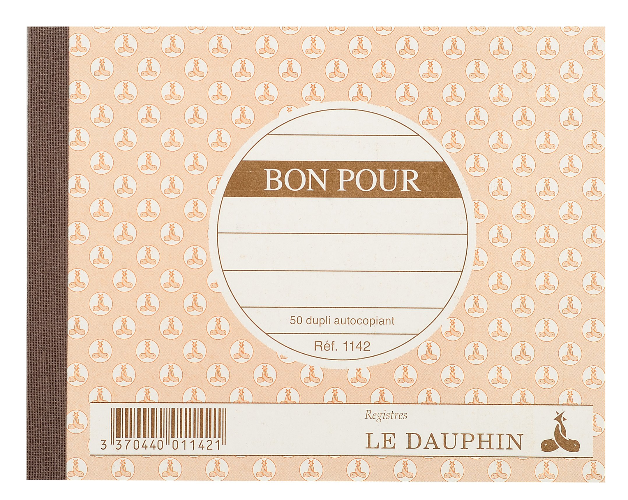 le dauphin - Ref. 1142D - Lot of 10 GOOD FOR manifolds - carbonless paper - duplicate (1 original and 1 copy) - 50 sheets - size 10.5 x 13.5 cm - varnished cover