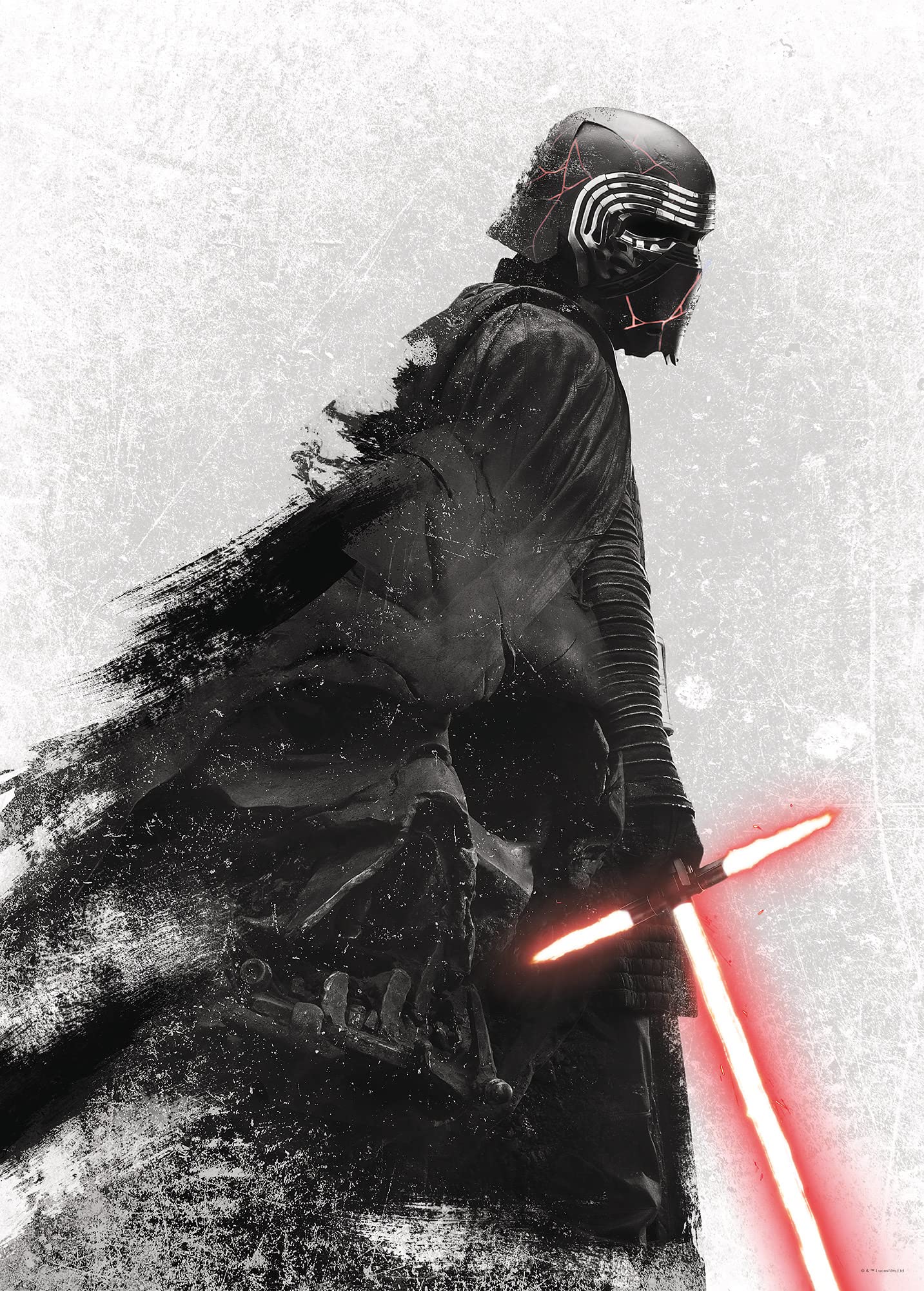 Komar Star Wars EP9 Kylo Vader Shadow - Size: 50 x 70 cm Wall Picture Poster Art Print (without Frame)