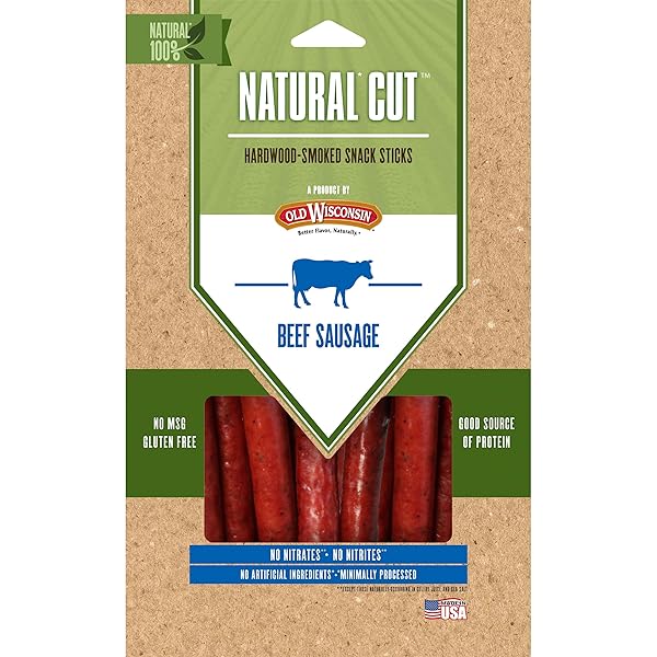 OLD WISCONSIN NATURAL CUT SNACK STICKS, BEEF, 6...