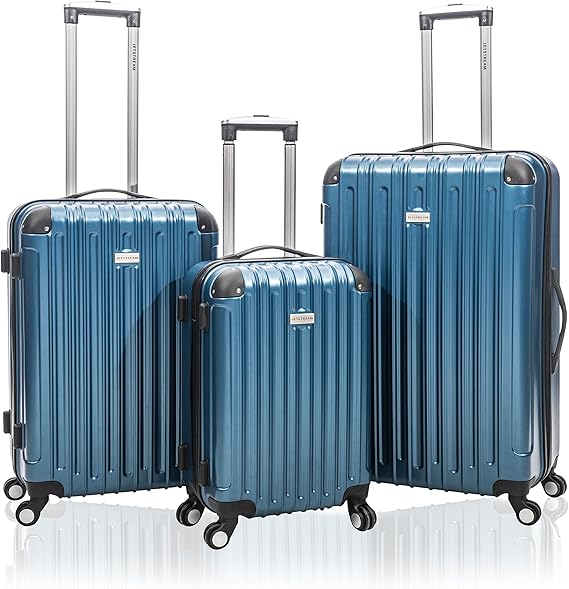 Jetstream 3 Pcs Hardside Spinner Luggage Set (Navy) Amazon.ca Luggage