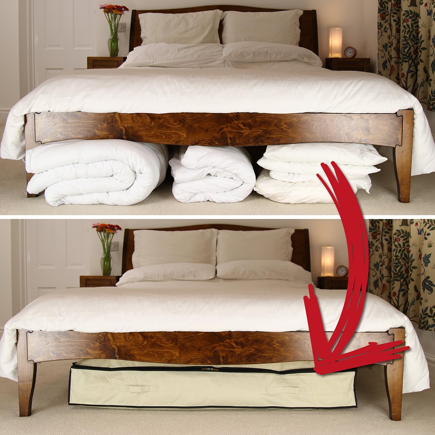 Neusu Underbed Storage Bag Double Bed Jumbo Size 180 Litres