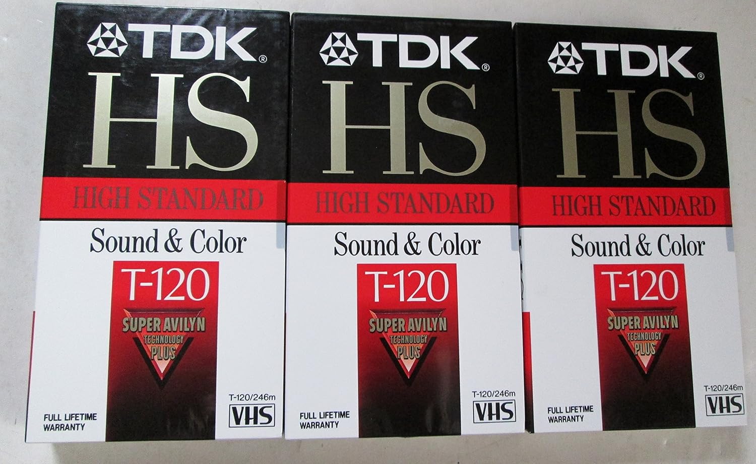 TDK HS T120 Blank VHS Video Tapes [3 Pack] Movies & TV
