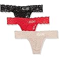 Maidenform Women's All Over Lace Thong 3 Pack