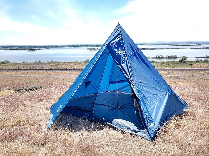 river country products one person trekking pole tent