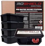 ROSHIELD 5 Pre-Baited Mouse Poison Box Kit UK Made Ready-To-Use view 1
