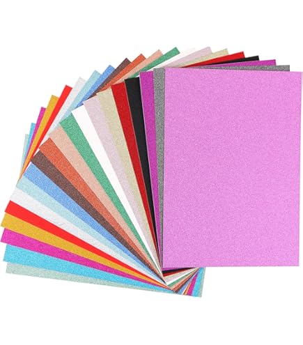 Best Creation Glitter Cardstock - Sand Color A4 8.5x11 Inch 10 Sheets