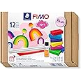 Staedtler Fimo Soft Set, 8023 10, 9 Half Blocks of 25 g Plus Accessories, Blister Pack, Starter kit, Basic Colours, 9 Count