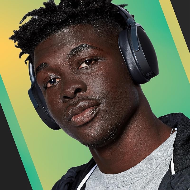 Hesh Evo Wireless Bluetooth Over-Ear-Kopfhörer, schallisolierender Passform, 36 Stunden Akkulaufzeit, leichtem Klappdesign - Schwarz