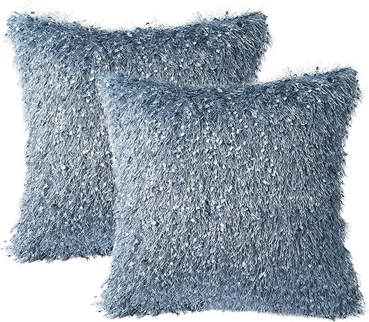 Amazon Com Hodeco Faux Fur Throw Pillow Cover Luxury Fleece