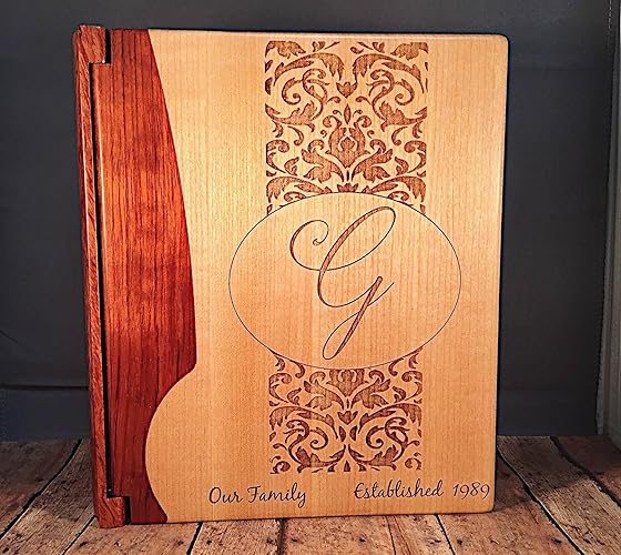 Laser Engraved Photo Album Personalized Handmade