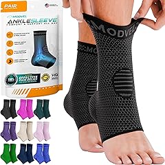 Modvel Foot & Ankle Brace Socks for Sprained Ankle Compression Sleeve - Plantar Fasciitis Relief Brace, Foot Support for Wome
