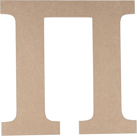 Amazon Com Wooden Greek Letter Unfinished Wood Letter Pi