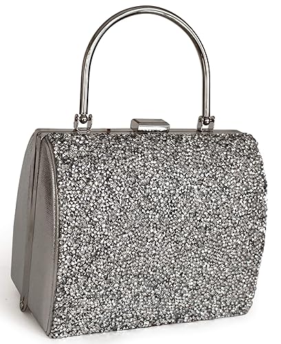 TIED RIBBONS Latest Stylish Sparkling Crystals Women Clutch Purse for Wedding Bridal Party