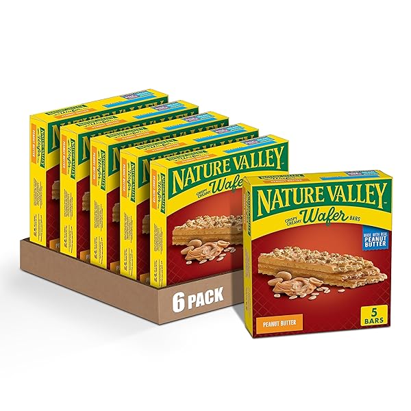 NATURE VALLEY CRISPY CREAMY WAFER BARS, PEANUT BUTTER,...