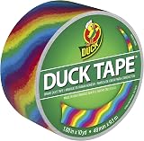 Duck Tape Pattern Colours Rainbow 48mm x 9.1m Crafting Tape
