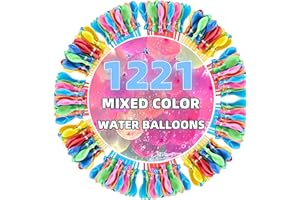 NIYABAINEN Summer Water Toys Magical Quick Fill Water Balloons for Pools and Water Companions 1221 Balloons (DG)
