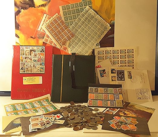 Überraschungs Paket' Briefmarken, Münzen ab 1945'.....