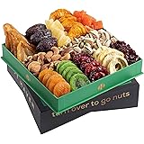 Holiday Dried Fruit & Nuts Gift Basket - Fresh Dried Fruit & Nuts Gift Basket - Fantastic Food Gift Basket for Christmas, Tha