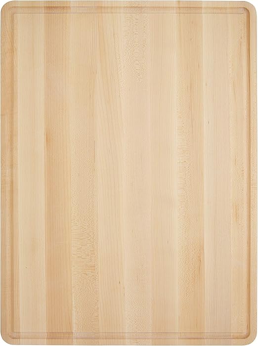 Amazon Com Small Cutting Board Maple Wood 12x8 Inch Reversible With Juice Groove And Handles Chopping Board Carving Cheese Charcuterie Serving Handmade By Azrhom Bonus Gift Box Kitchen Dining