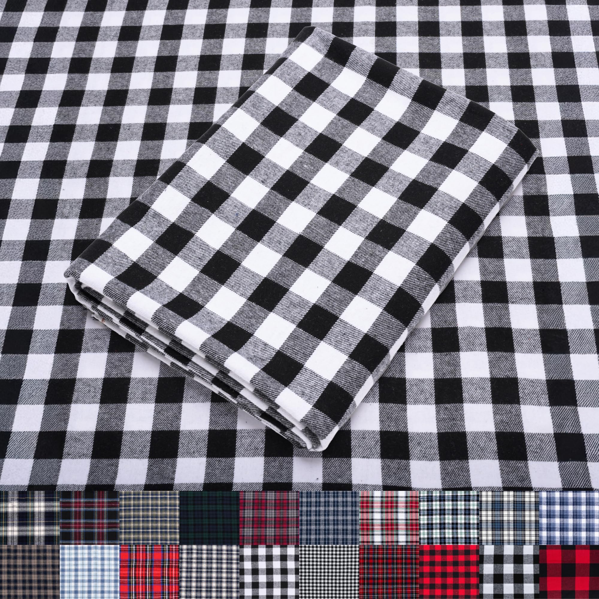 Pico Textiles 15 Yards Bolt Black and White Buffalo