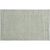 Hunter Luxe Looped Cotton 20" x 32" Bath Mat, Seafoam Green