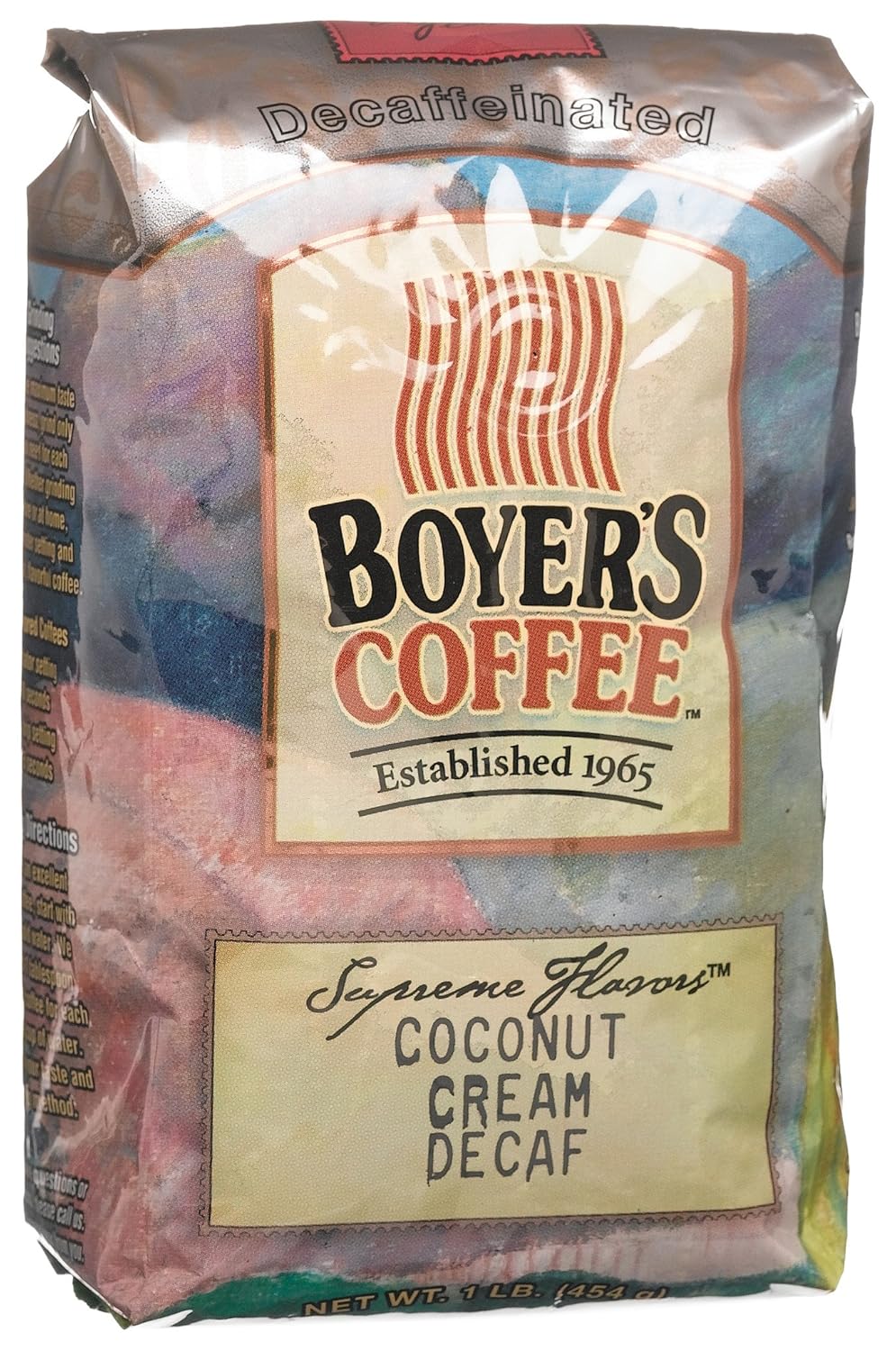 Boyer's Coffee Coconut Cream Decaf, 16Ounce Bags (Pack of