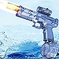 Electric Water Gun with Muzzle Flash,28-32 FT, Powerful High Powered Automatic Squirt Gun Fully Auto Water Blaster, Swimming Pool Outdoor Toy Game for Adult&Kid