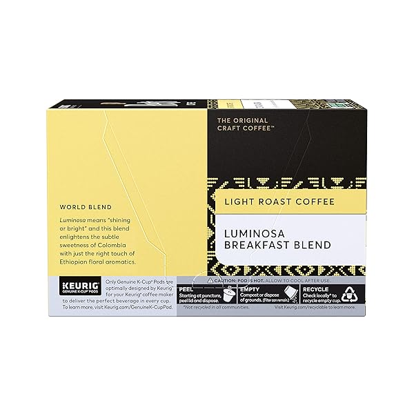 PEET’S COFFEE K-CUP PACK COLOMBIA LUMINOSA, 10CT