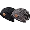 REDESS Beanie Hat for Men and Women Winter Warm Hats Knit Slouchy Thick Skull Cap