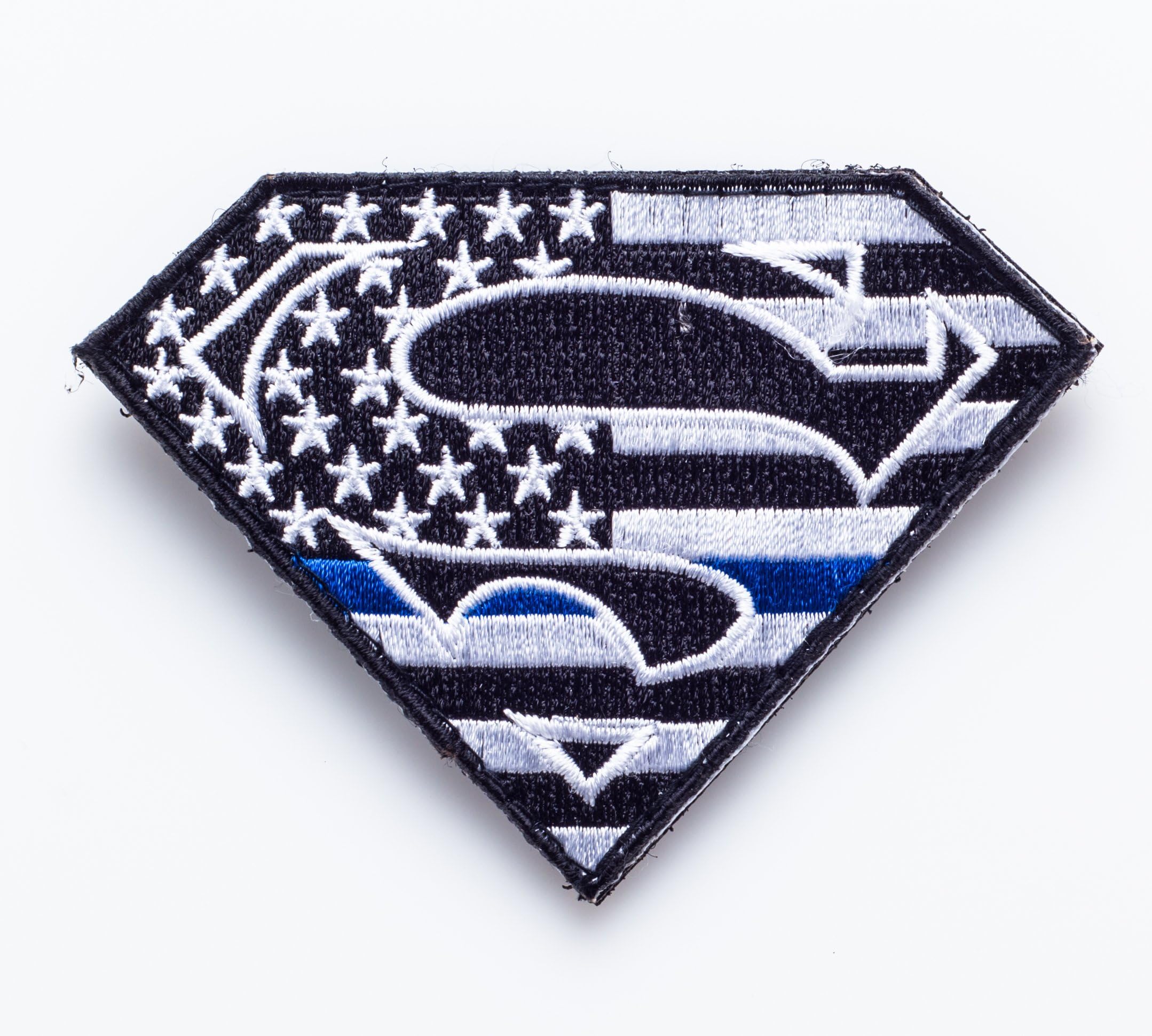 Police Thin Blue Line Superman Patch