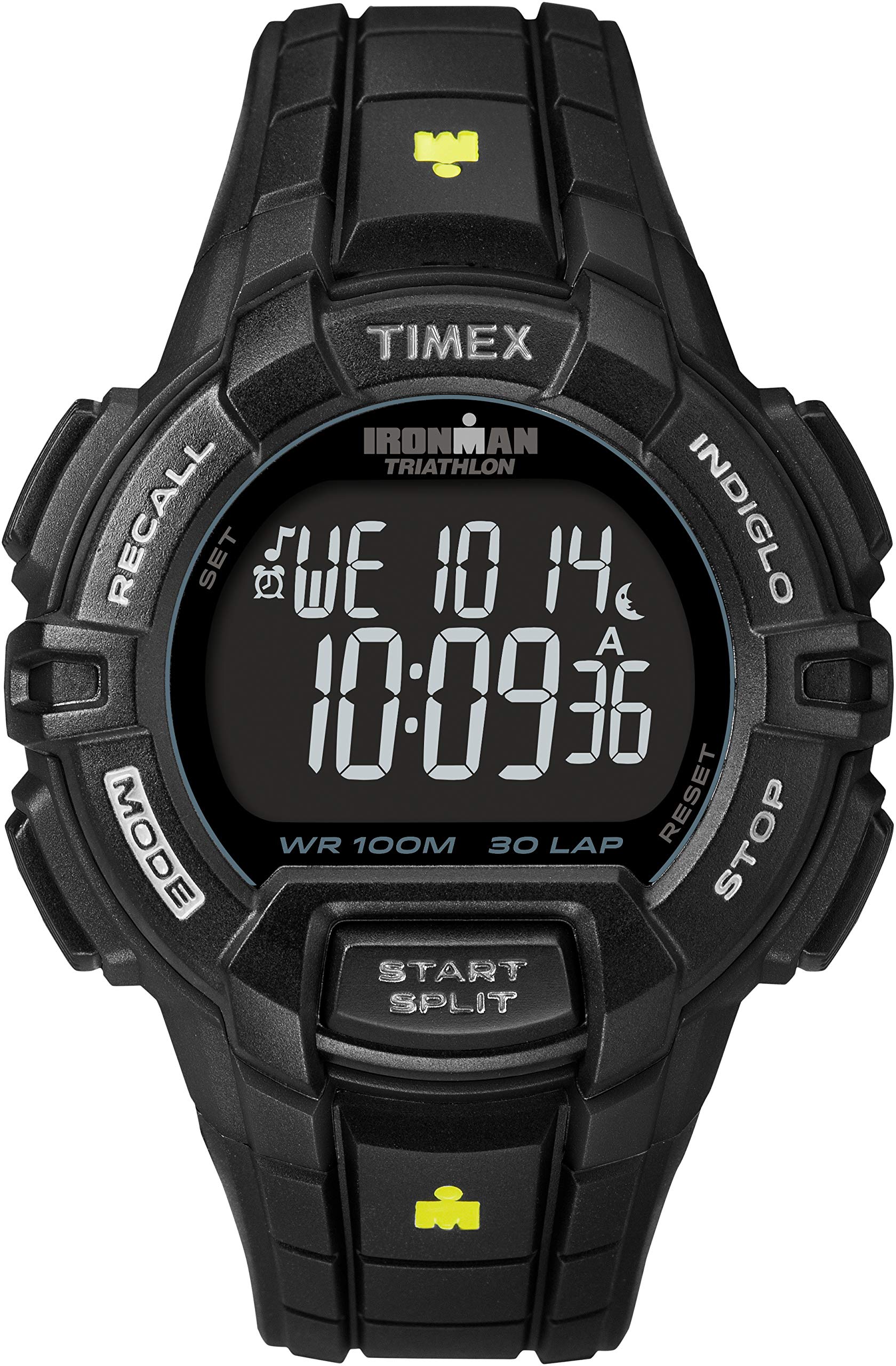 Timex Ironman Rugged Men's 44mm Digital Black Resin Strap Watch TW5M15900