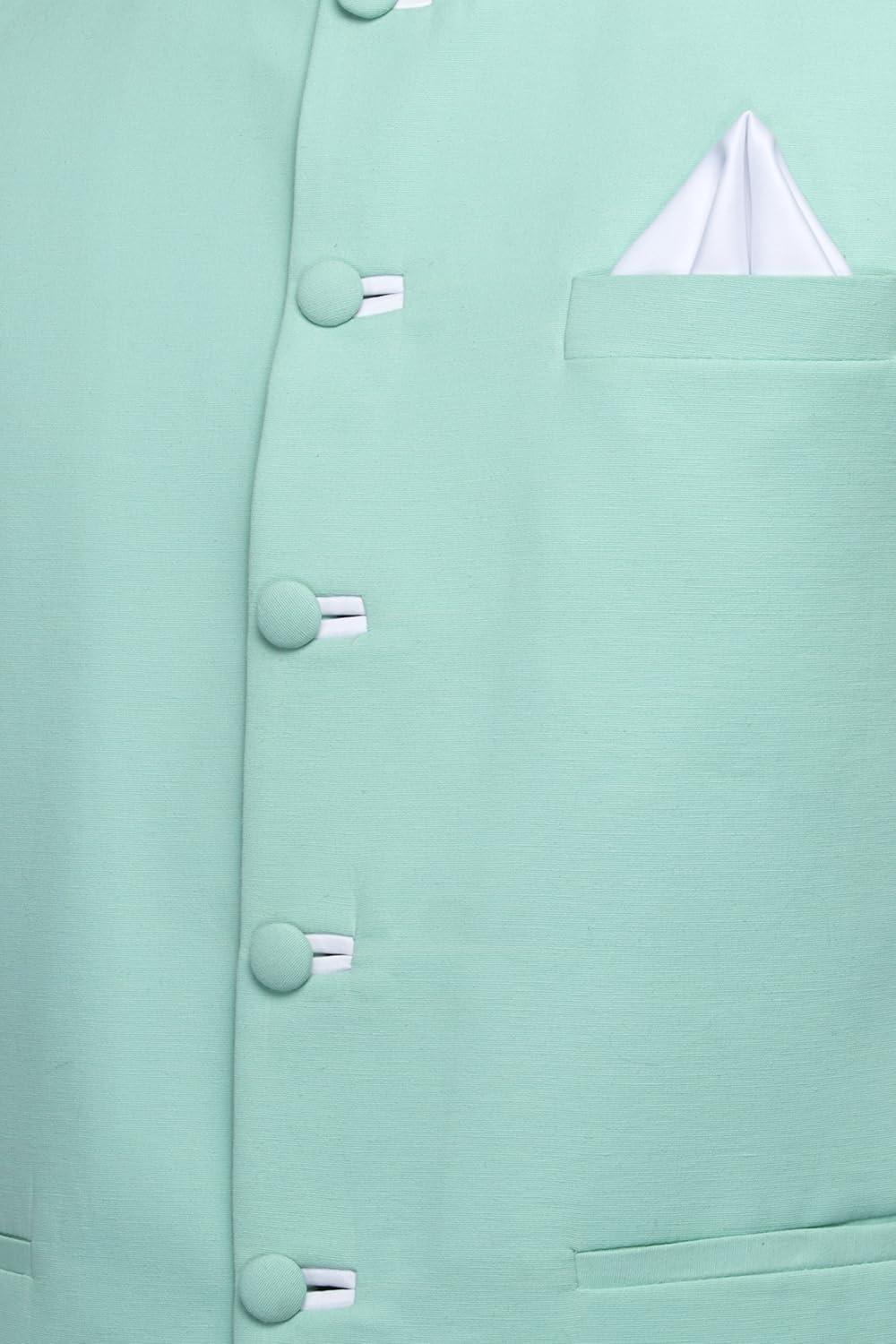 favoroski sleeveless nehru jacket with mandarin collar for men