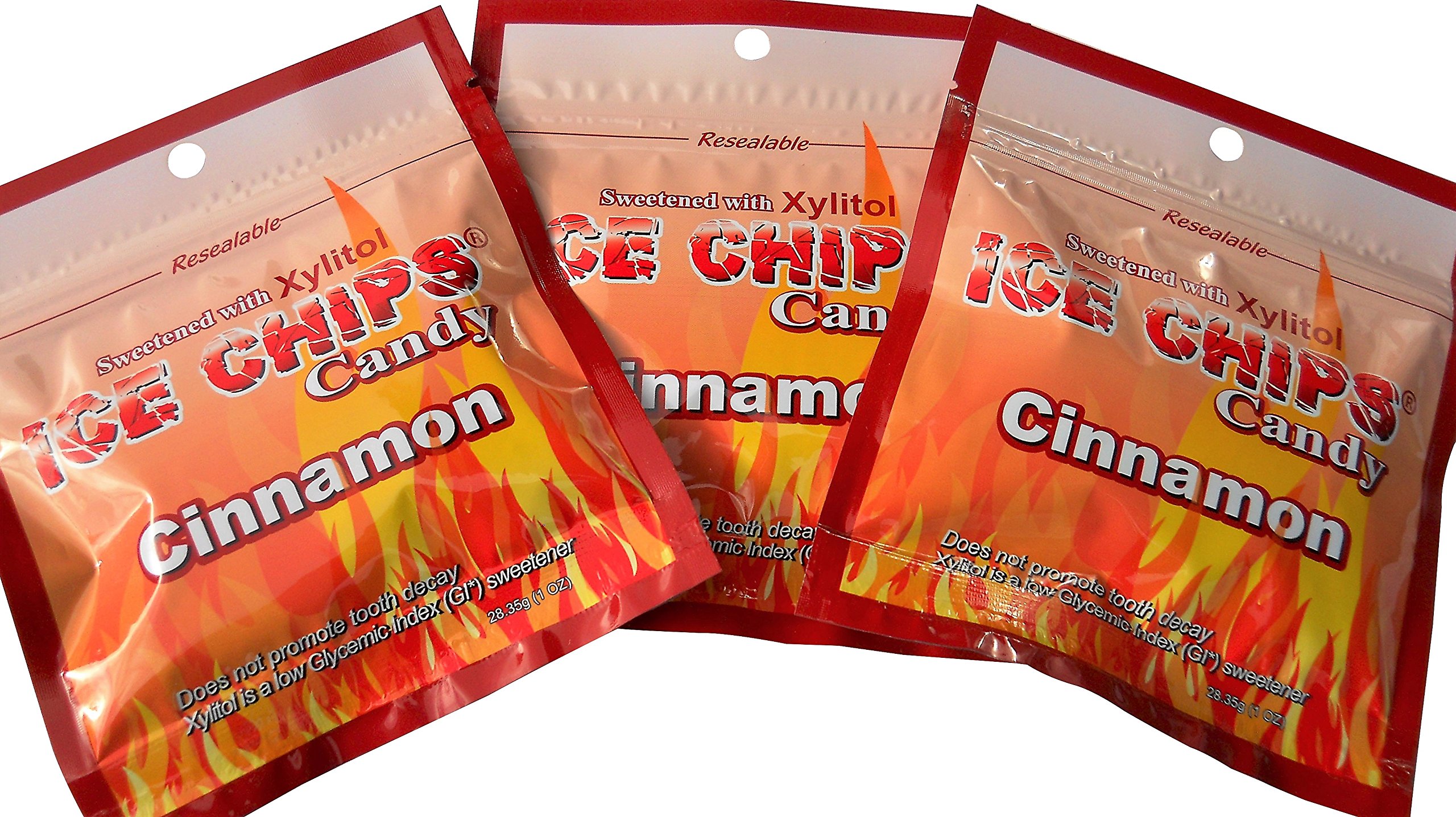 New! Ice Chips Candy in Resealable Packets, 3 Pack Variety