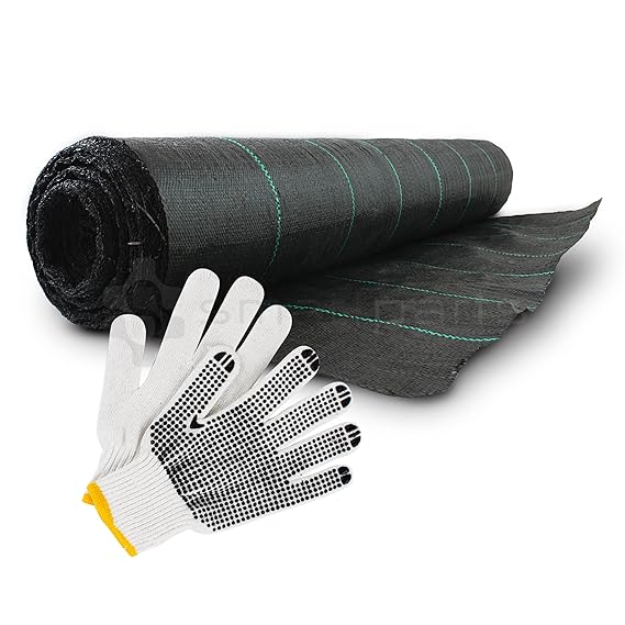 Kenley 100g Unkrautvlies Gartenvlies Unkrautfolie Mulchvlies Geotextil - 2M x 50M