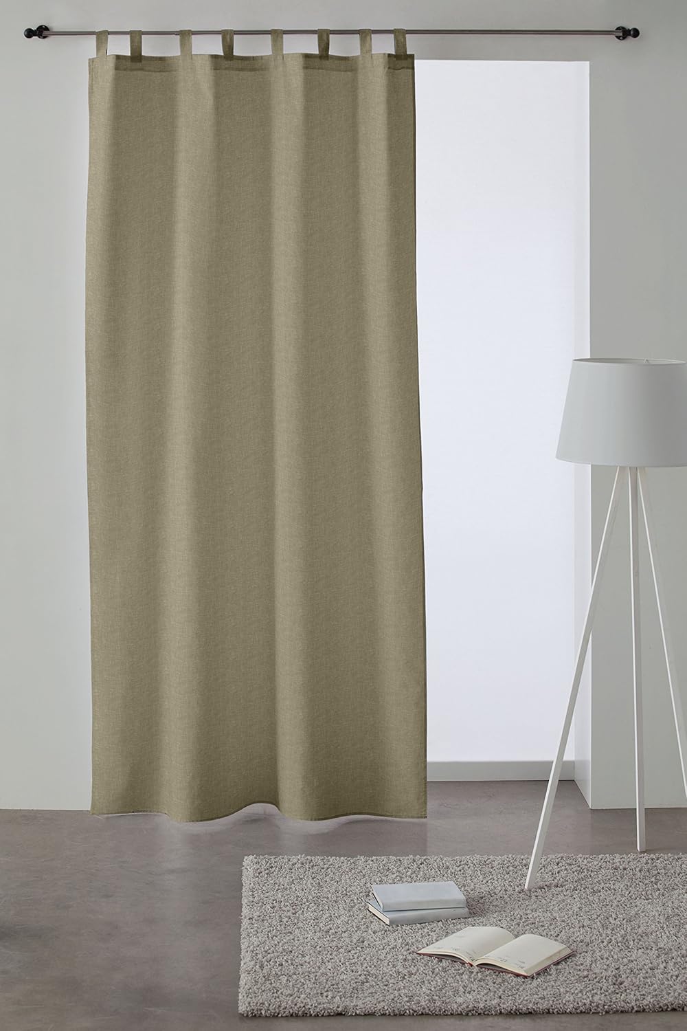 Martina Home Levante Curtain With Loops Fabric Linen 27 X 40 X