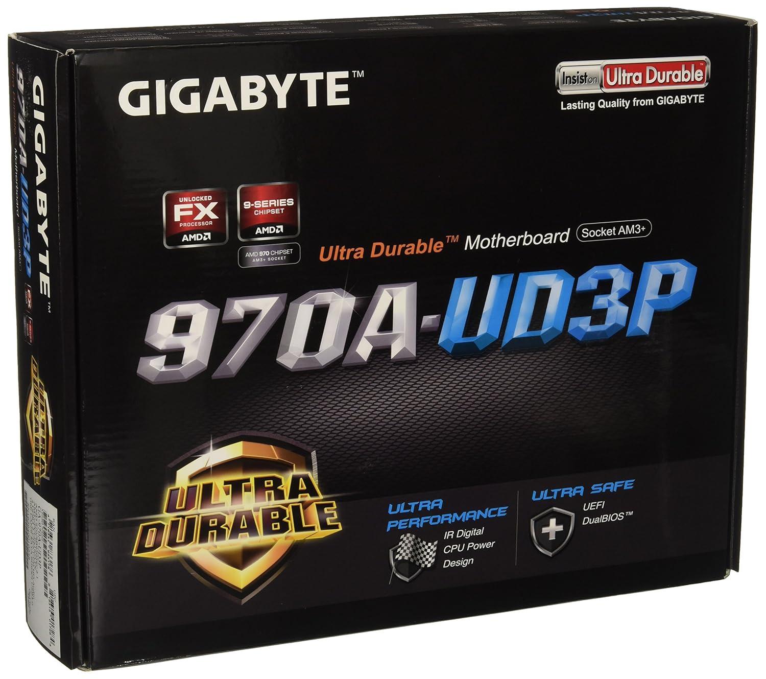Gigabyte 970AUD3P Placa Base AMD (AM3, 4DDR3, 32 GB, 4 USB3, 6 sata3