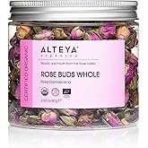 Alteya Organics Rose Bud Tea USDA Certified Organic Herbal Tea 2.82 Oz/80 gr Rosa Damascena