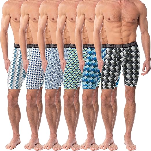 American Heaven Men's Knee Length Boxer Briefs Ultra Soft Stretch