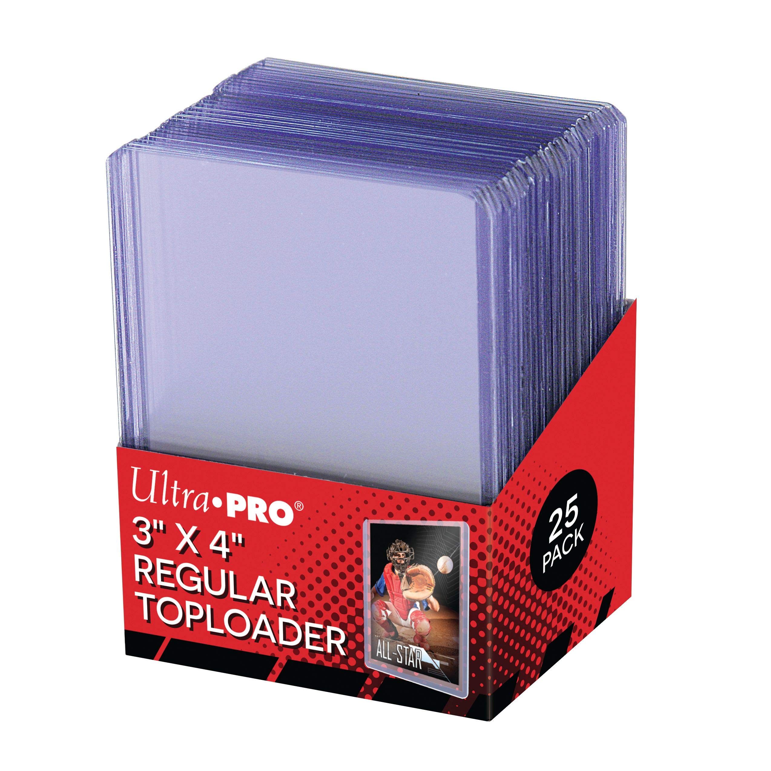 Ultra Pro 3" X 4" Clear Regular Toploader 25ct
