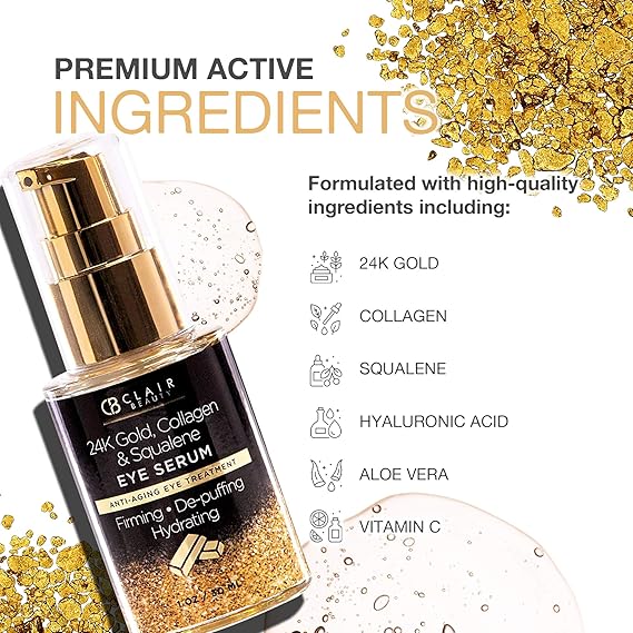 24k gold collagen & squalane eye serum