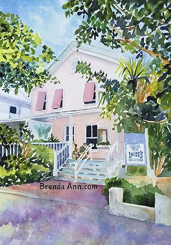 Amazon Com Louie S Backyard Key West Fine Art Wall Art Artwork