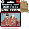 RedheadedTShirts- Beavis and Butt-Head Patch |Tactical Beavis and Butthead Patch for Your Back, Backpack, Plate Carrier accessoris or Military Gear. 2x3 Hook and Loop Funny Patch