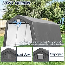 COVERONICS 8' x 14' Outdoor Storage Shed - Heavy