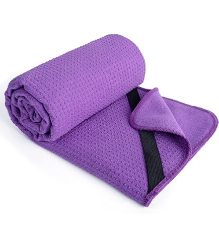 Serviette De Yoga Antidérapante 185 X 63 Cm En Microfibre Avec Sac De Rangement