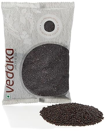 Amazon Brand-Vedaka Mustard Seeds (Rai) Big , 200g