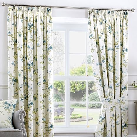 Fusion Jeannie Ready Made Lined Pencil Pleat Curtains 66