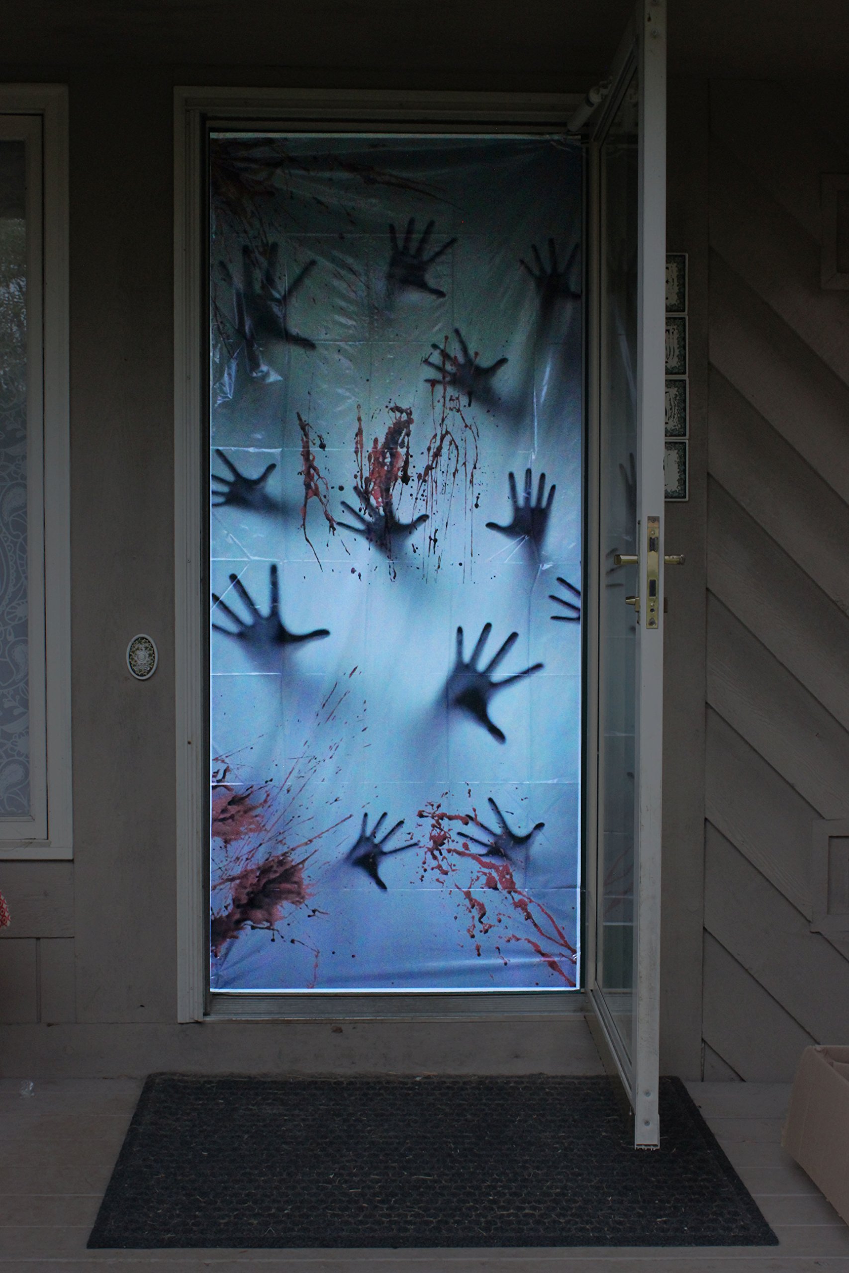 Joiedomi Halloween Haunted House Decoration Window Door Cover Zombie